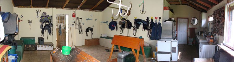 A large, well-appointed tackroom
